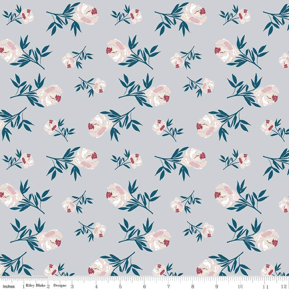 Roses on Grey - Weave & Woven