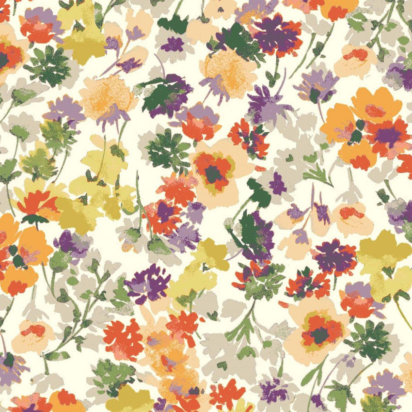 Flower Garden in Spring | Cotton Lawn - Weave & Woven