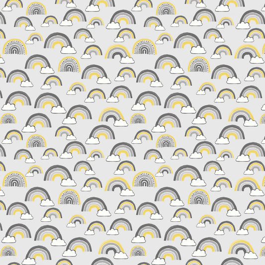 Rainbow Sky in Light Grey - Weave & Woven