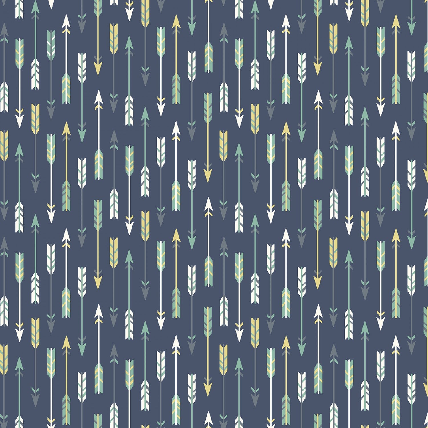 Camp Arrows in Midnight Blue - Weave & Woven