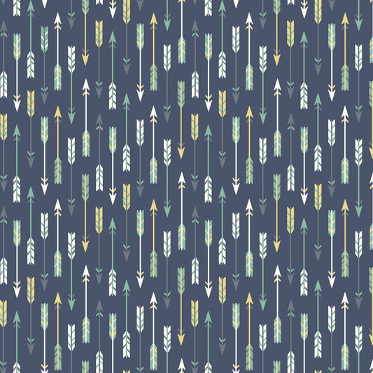 Camp Arrows in Midnight Blue - Weave & Woven