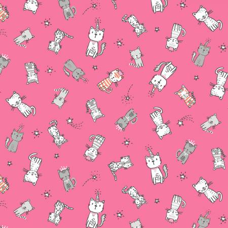 Purring Friends in Pink - Weave & Woven