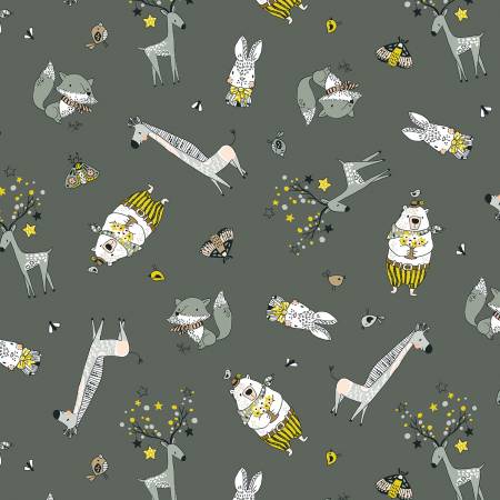 Cute Critters in Grey - Weave & Woven