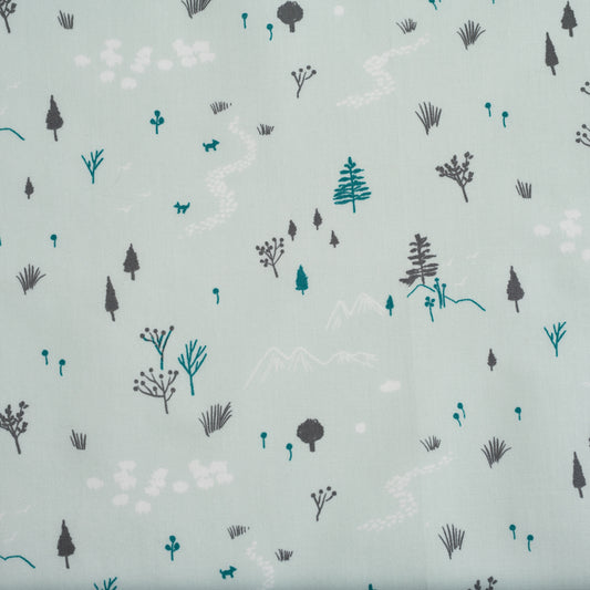 Run Free in Mint | Organic Poplin - Weave & Woven