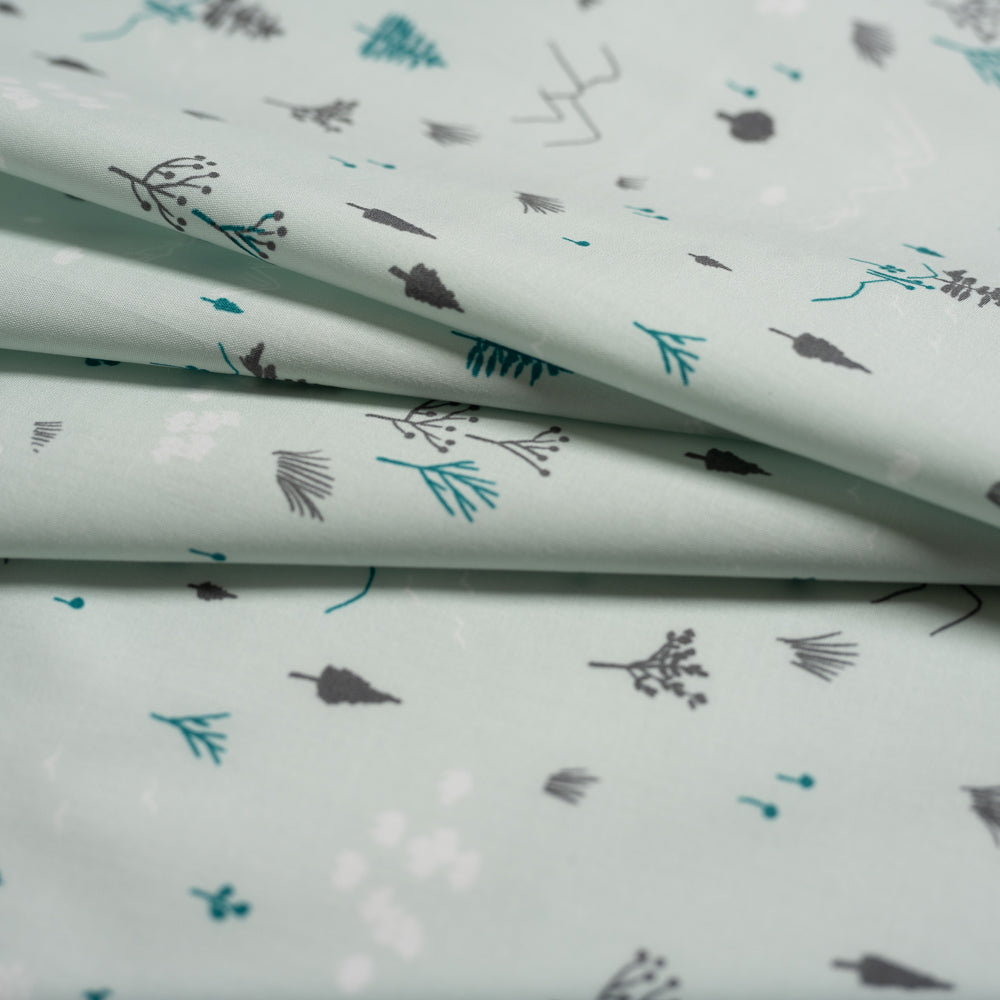 Run Free in Mint | Organic Poplin - Weave & Woven