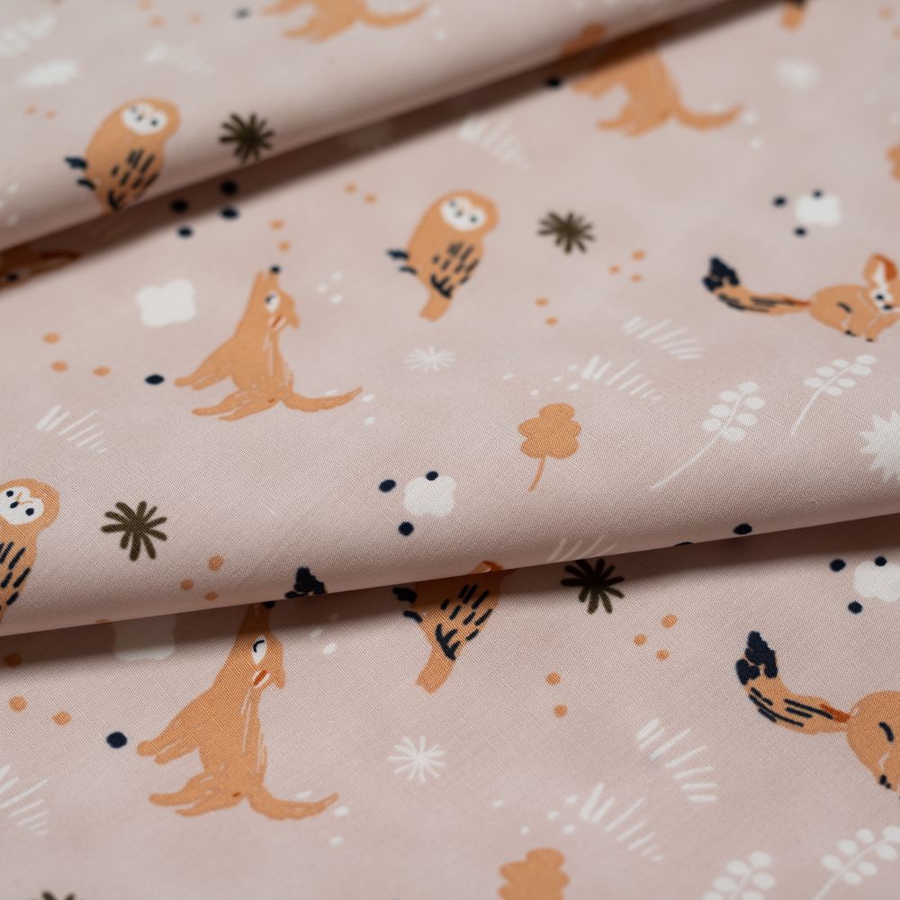 Bedtime Story in Heather | Organic Poplin - Weave & Woven