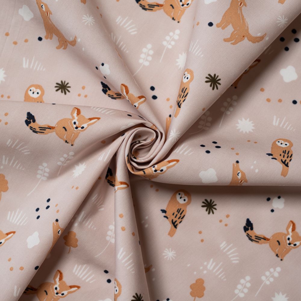 Bedtime Story in Heather | Organic Poplin - Weave & Woven