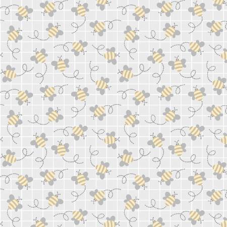Little Bees on Grey - Weave & Woven