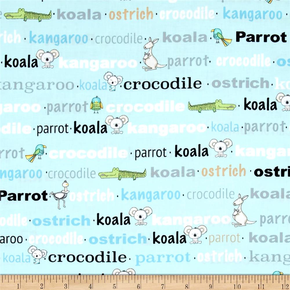 Koala Party in Aqua - Weave & Woven