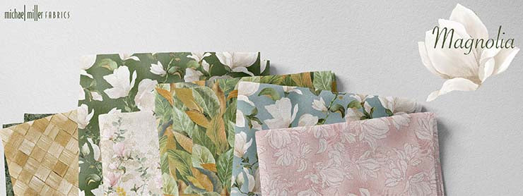 Magnolia Bouquets in Mist - Weave & Woven