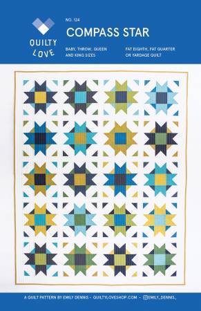 Compass Star Quilt Pattern - Weave & Woven