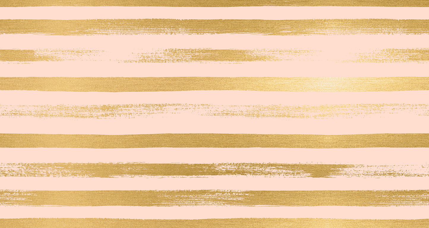 Zip in Pale Peach | Metallic Gold - Weave & Woven