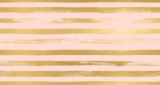 Zip in Pale Peach | Metallic Gold - Weave & Woven