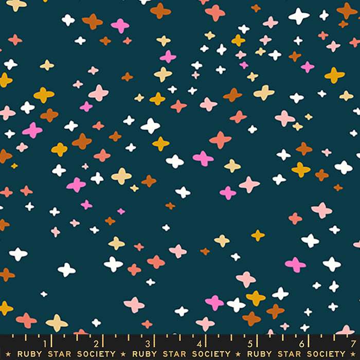 Koi Pond Stars on Peacock - Weave & Woven