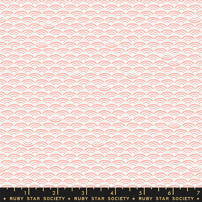 Koi Pond Scallops in Peach Fuzz - Weave & Woven