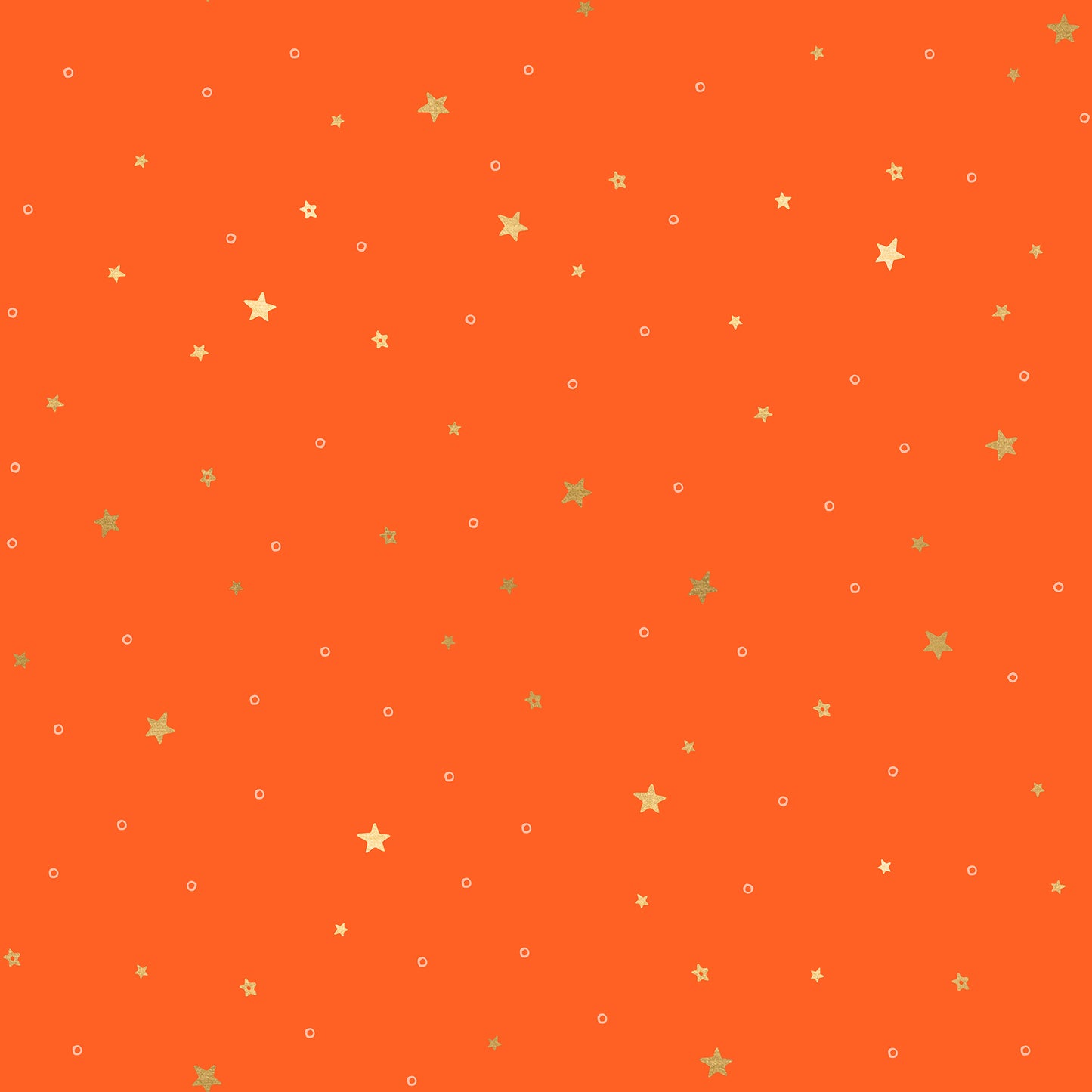 Birthday on Florida Orange | Metallic Gold