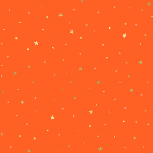 Birthday on Florida Orange | Metallic Gold