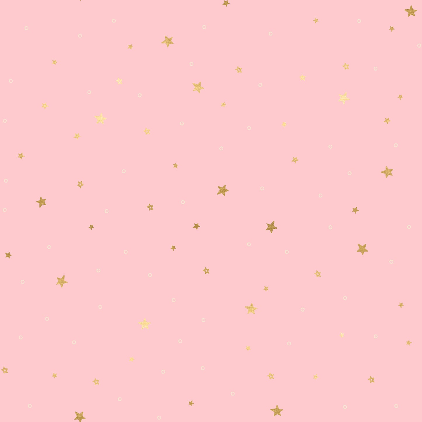 Birthday on Light Pink | Metallic Gold