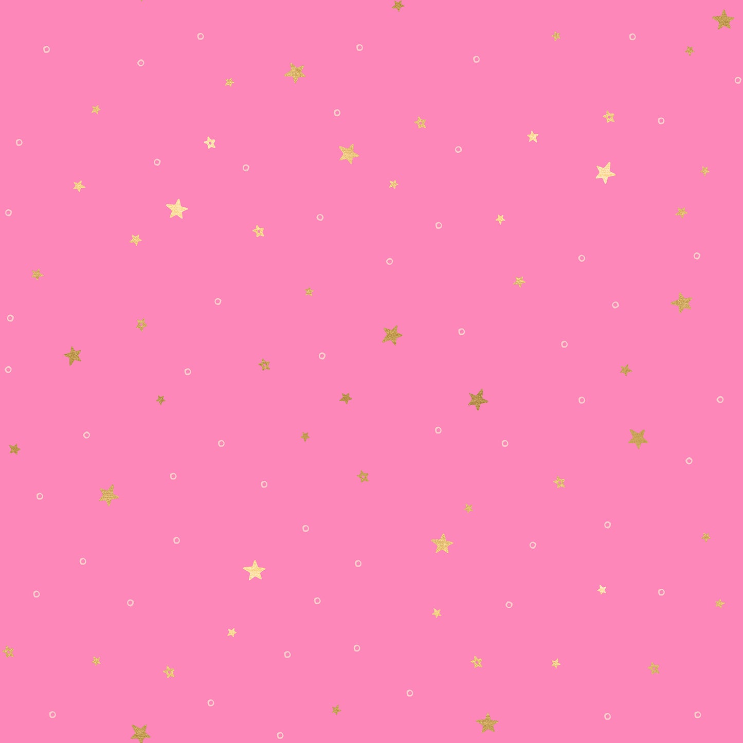 Birthday on Hot Pink | Metallic Gold