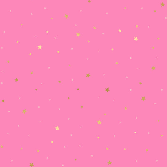 Birthday on Hot Pink | Metallic Gold