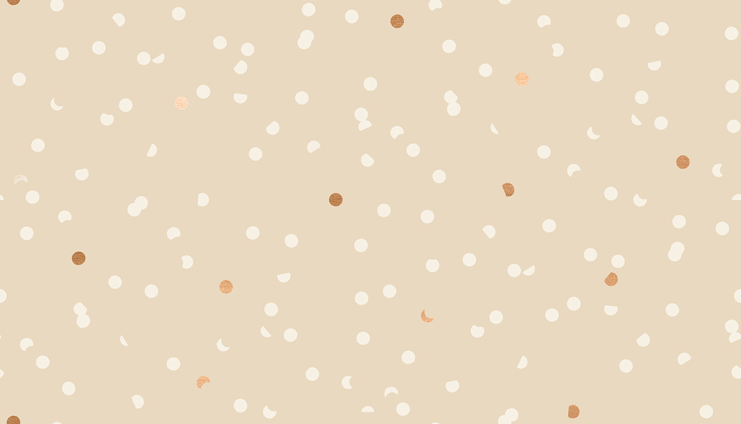 Hole Punch Dots on Sandbox | Metallic Copper