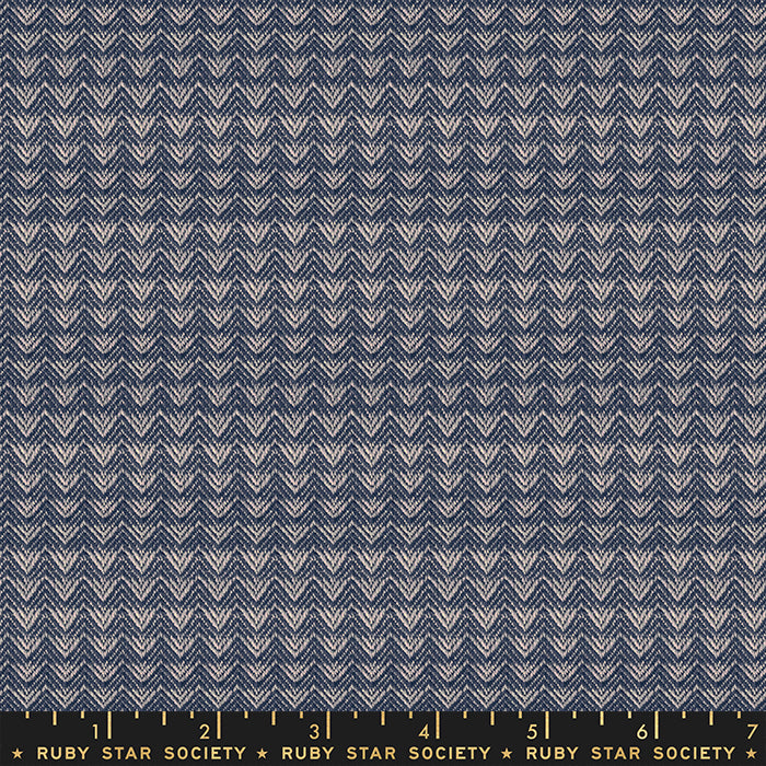 Mountains in Navy | Woven - Weave & Woven