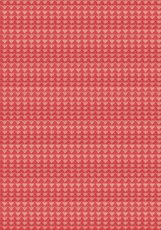Mountains in Warm Red | Woven - Weave & Woven