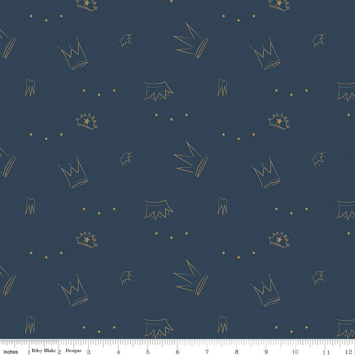 Spin & Twirl Crowns On Oxford Blue - Weave & Woven
