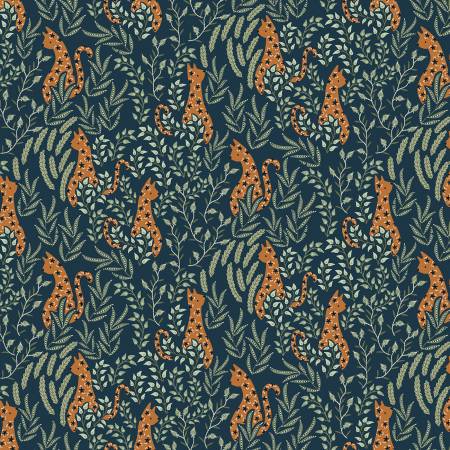 Star Leopards in Peacock - Weave & Woven