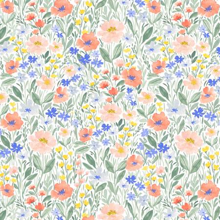 Wildflowers on White - Weave & Woven