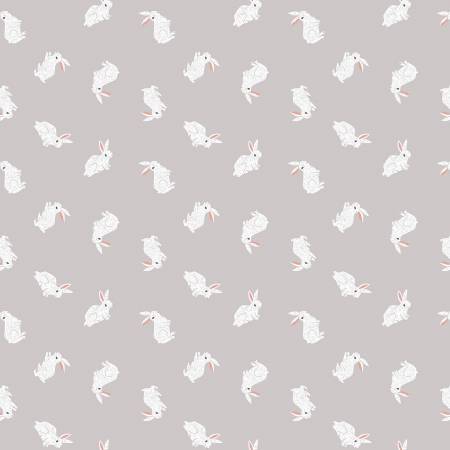Bunnies on Fog - Weave & Woven