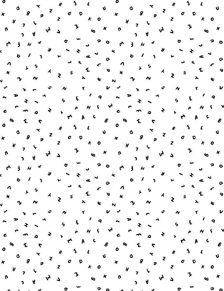 Letters on White - Weave & Woven