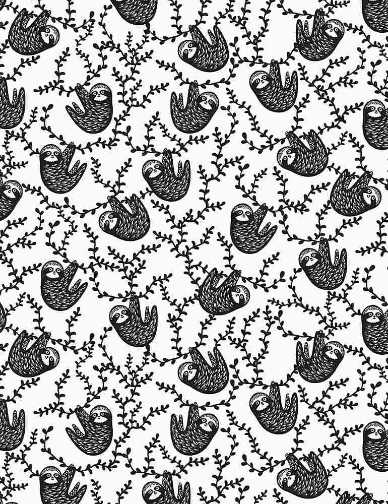 Sloths on White - Weave & Woven