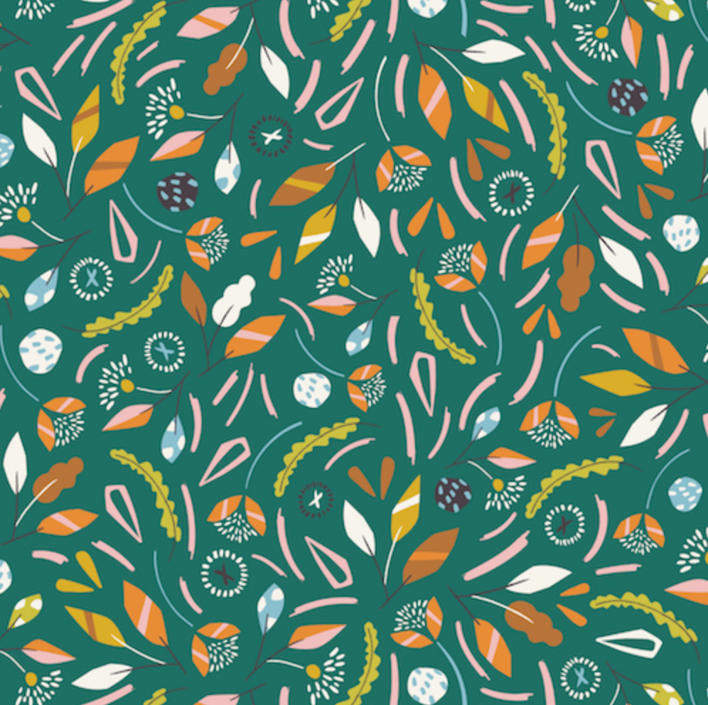 Hanging Around Leaves in Green - Weave & Woven