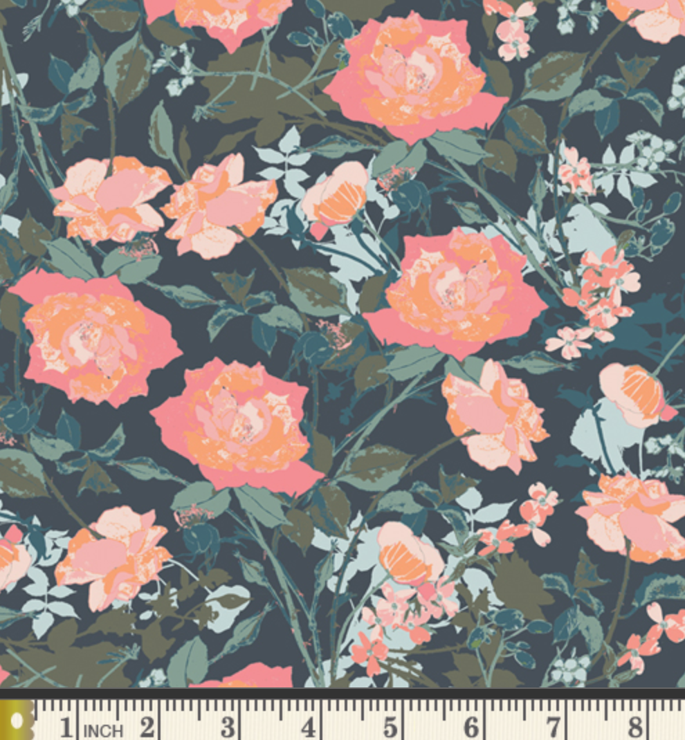 Rosemantic Trellis in Dim - Weave & Woven