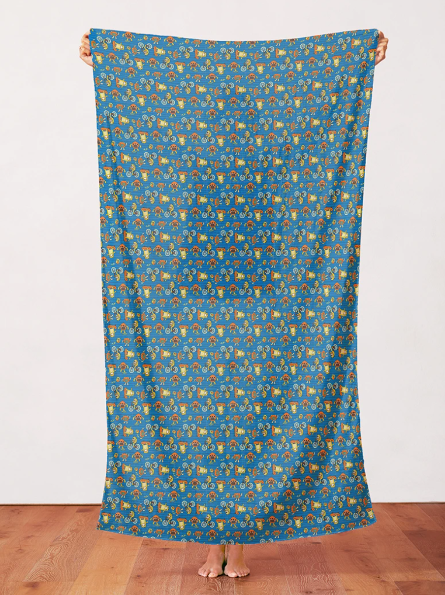 Have Fun, Stay Safe in Blue - Weave & Woven