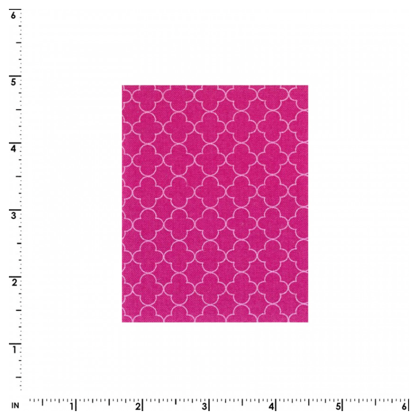 Quatrefoil in Raspberry - Weave & Woven