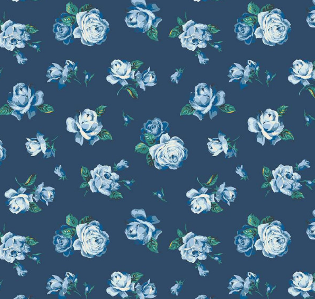 Regent Rose in Blues - Weave & Woven