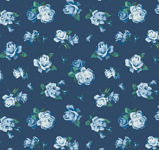 Regent Rose in Blues - Weave & Woven