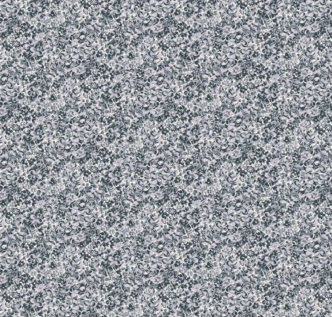 Osaka Blossoms in Monochromatic - Weave & Woven