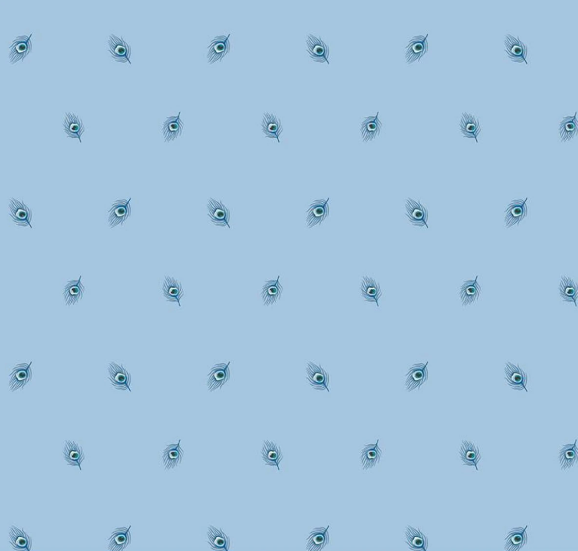 Java Feathers in Blue - Weave & Woven