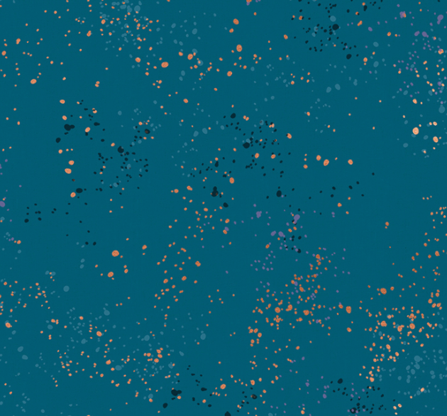 Speckled in Teal | Metallic - Weave & Woven