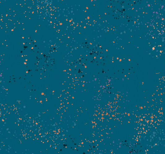 Speckled in Teal | Metallic - Weave & Woven