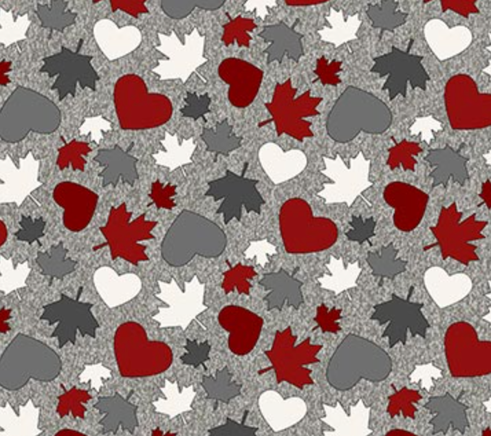 Canadian Love on Light Grey - Weave & Woven