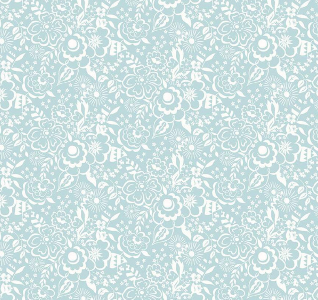 Lindy Silhouette on Mint - Weave & Woven