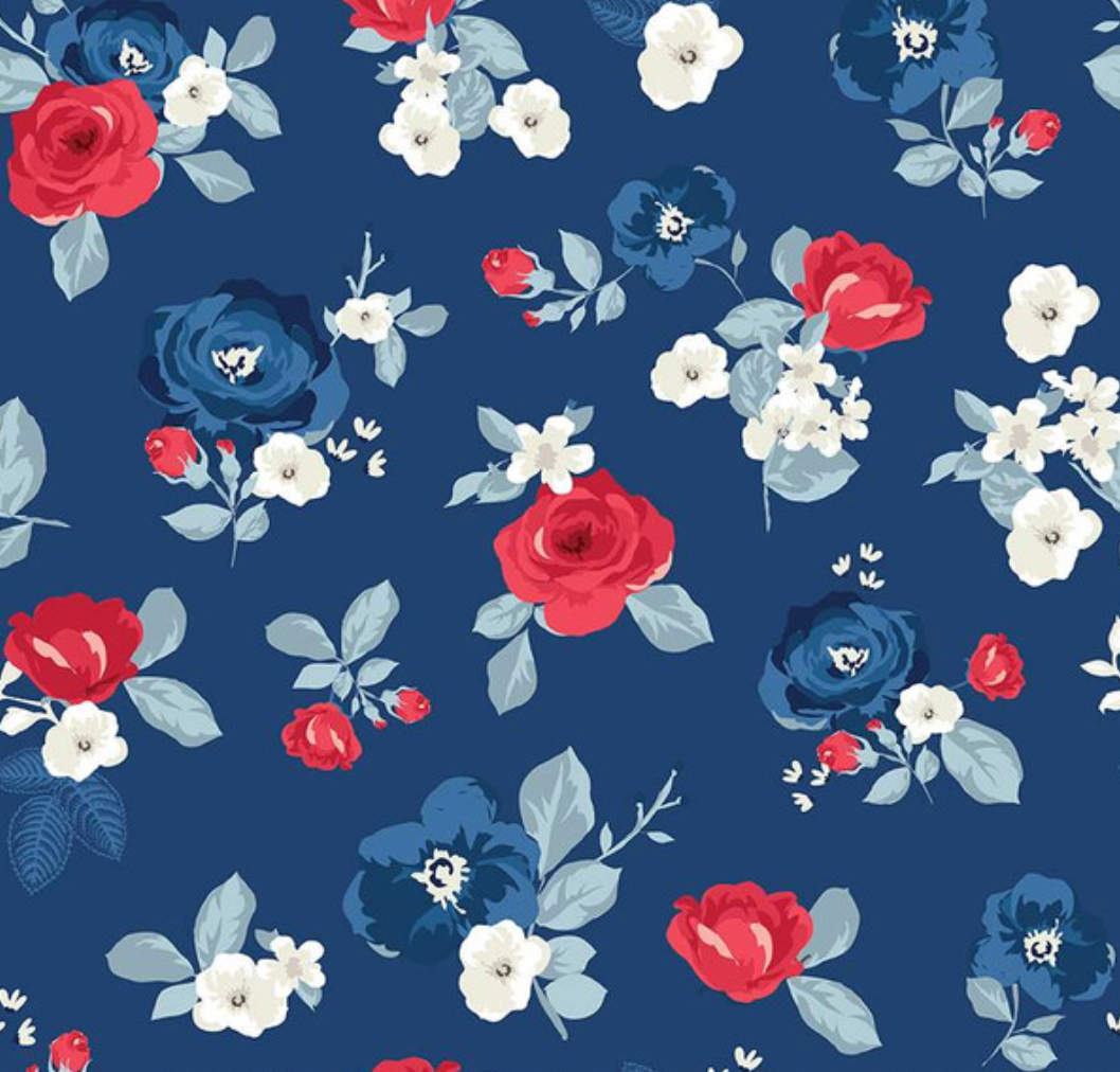 Flowers on Blue - Weave & Woven
