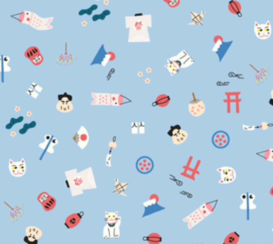 Kingyo on Blue - Weave & Woven