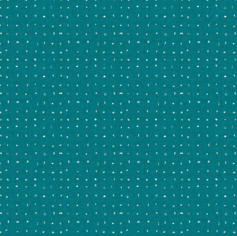 Markings on Teal - Weave & Woven