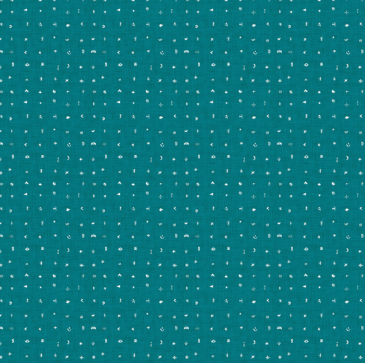 Markings on Teal - Weave & Woven