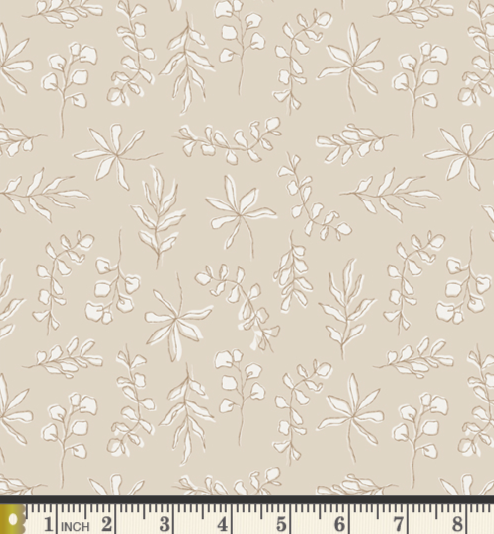 Sun Bleached Leaves in Soften - Weave & Woven